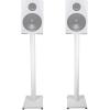 imageRockville RockShelf 64W Bundle 2 65 in 400W Peak  100W RMS White Home Theater Bookshelf Speakers 2 RS37W 37 in Steel Bookshelf SpeakerStudio Monitor Stands 4Items