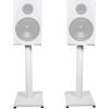 imageRockville RockShelf 64W Bundle 2 65 in White Home Theater Bookshelf Speakers 100W RMS  400W Peak per Pair 2 RS21W 21 in Steel Bookshelf SpeakerStudio Monitor Stands 4Items
