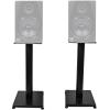 imageRockville RockShelf 68B Bundle Pair 65 in Black Home Bookshelf Speakers 50W RMS  200W Peak 8 Ohm Pair RS21B 21 in Steel Stands with Adjustable Feet for Surround Sound 4Items