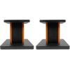 imageRockville RockShelf 68C Bundle Pair 65 50Watt RMS  200Watt Peak Wood Home Theater Bookshelf Speakers 8 Ohm Pair RHT8C Desktop Stands 2Items