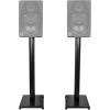imageRockville RockShelf 68C Classic Wood Bundle Pair 65 50Watt RMS  200Watt Peak Home Bookshelf Speakers 8 Ohm Pair RS29B 29 Steel Speaker Stands 2Items
