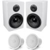 image2 White 65 Home Bookshelf Speakers wKevlar WoofersJBL inJBL Subwoofers
