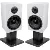 imageRockville 2 RockShelf 68W White 65 Home Bookshelf Speakers8 Speaker Stands