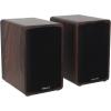 imageRockville Elite5 Bluetooth Bookshelf Speakers  800W 525 Drivers Optical amp USB Inputs Dual Mic Inputs BlackDark Wood