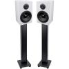 imageRockville Pair RockShelf 68W White 65 Home Bookshelf Speakers  28 Stands