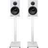 imageRockville Pair RockShelf 68W White 65 Home Bookshelf Speakers w29 Stands