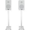 imageRockville RockShelf 58W Bundle 2 525 90W RMS360W Peak Per Pair Home Theater Bookshelf Speakers White Finish 2 RS37W 37 in Steel Floor Speaker Stands for Living Room Surround Sound 4Items