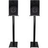 imageRockville RockShelf 64B Bundle 2 65in 400W Peak100W RMS Per Pair Bookshelf Speakers 4 Ohm 2 RS37B 37in Steel Speaker Stands for Home Theater and Studio Audio 4Items