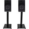 imageRockville RockShelf 64B Bundle Pair 65 in 400W Peak  100W RMS Home Theater Bookshelf Speakers 4 Ohm 2 RS21B 21 in Steel Speaker Stands Black Finish 4Items