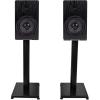 imageRockville RockShelf 68B Bundle Pair 65 in Black Home Bookshelf Speakers 50W RMS  200W Peak 8 Ohm Pair RS21B 21 in Steel Stands with Adjustable Feet for Surround Sound 4Items