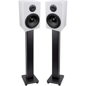 imageRockville Pair RockShelf 68W White 65 Home Bookshelf Speakers  28 Stands