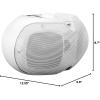 imageRockville D48 Dual 4 8 Ohm Wall Mount Swivel Outdoor Home Patio Speakers Weather Resistant 50W RMS Black for Indoor and Outdoor Audio SystemsWhite