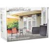 imageRockville HP5S BK 525 in OutdoorIndoor Wall Mount Speakers 140W RMS420W Peak IPX44 Weatherproof Swivel Brackets for Patio Home or Commercial Use 5Pair