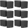imageRockville Cube 35 in Black Home Theater Wall Speakers with Swivel Brackets Compact Design for Surround Sound and Small Room Audio Systems 12Piece