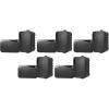 imageRockville HP4S BK 4in Outdoor Indoor Swivel Wall Mount Speakers IPX44 Weather Resistant 120Watt RMS per Pair 4 Ohm for Patio Home Theater Commercial Use 10Piece