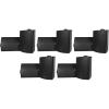 imageRockville HP5S BK 525 in OutdoorIndoor Wall Mount Speakers 140W RMS420W Peak IPX44 Weatherproof Swivel Brackets for Patio Home or Commercial Use 5Pair