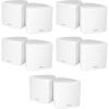 imageRockville Pair Cube White 35 30W RMS Home Theater Wall Speakers 8 Ohm 360Degree Swivel Brackets 2Way Audio Compact Design for Home Theater and Surround Sound 5Pair