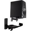 imageRockville 2 HD5 5 Powered Bookshelf Speakers Bluetooth Monitor Speaker System Bundle with 2 RHSB8 Wall Mount Swivel Home Theater Bookshelf Speaker Brackets 4 Items