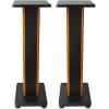 imageRockville BLUAMP 21 Bundle 21 Channel Bluetooth Home Audio Receiver 2 65 in 50W RMS  400W Peak Wood Home Theater Bookshelf Speakers 28 in Bookshelf Speaker Stands 4Items