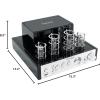 imageRockville BluTube Bundle 70Watt Tube Amplifier Home Theater Stereo Receiver with Bluetooth Pair of HP65S8 Black 65in IndoorOutdoor Swivel Speakers 8Ohm 2Items