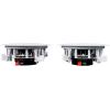 imageRockville HC5516 Bundle 2 525 in 300Watt White 2Way inCeiling Home Theater Speakers 16 Ohm Polypropylene Cone Rubber Surround Mylar Dome Tweeter Flush Mount Grills 4Piece