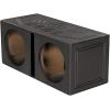 imageRockville RQB10V Dual 10 Vented Subwoofer Enclosure Bed Liner Finish 34 MDF Spring Loaded Terminals 10 cu ft Air Space per Sub for Car Audio Systems