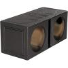imageRockville RQB10V Dual 10 Vented Subwoofer Enclosure Bed Liner Finish 34 MDF Spring Loaded Terminals 10 cu ft Air Space per Sub for Car Audio Systems