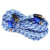 imageRockville RTR172 17 ft 2 Channel Twisted Pair RCA Cables Split Pin 100 Copper for Car Amplifier and Home Audio Connections 2Piece
