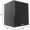 imageRockville Rock Shaker 12 800W Powered Home Theater Subwoofer Deep Bass Adjustable Crossover Compact Design for Home Audio EnthusiastsBlack