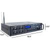 imageRockville Rock Zone 8 1000W RMS 8Channel 8Zone Amplifier Bluetooth USB OpticalCoaxialRCA Inputs MicFM RackMountable for MultiRoom Home or Commercial Audio