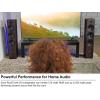 imageRockville RockTower 64C Passive Tower Speaker 4 Ohm Classic HighFidelity Sound Detachable Grille 3Way 65 500W MDF Perfect for Home AudioDark Wood