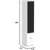imageRockville RockTower 64C Passive Tower Speaker 4 Ohm Classic HighFidelity Sound Detachable Grille 3Way 65 500W MDF Perfect for Home AudioWhite