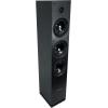imageRockville RockTower 68C Passive Tower Speaker 8 Ohm Classic Wood Grain 500W Peak 3Way Dual 65 MDF Cabinet Detachable Grille for Home AudioBlack