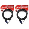 imageRockville 2 RCTS1610 10 16 AWG 14 TS to Speakon Speaker Cable 100 Copper
