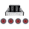 imageRockville BluTube Bundle 70W Tube Amplifier Home Theater Stereo Receiver with Bluetooth 4 HC65LED 65 in 500W inCeiling Home Theater Speakers with LED 5Items