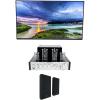 imageRockville BluTube Bundle 70Watt Tube Amplifier Home Theater Stereo Receiver with Bluetooth Pair of RockSlim Black 525in 240Watt Slim Wall Mount Speakers for Living Room amp Bedroom 2Items