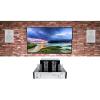 imageRockville BluTube Bundle 70Watt Tube Amplifier Home Theater Stereo Receiver with Bluetooth Pair of RockSlim White 525in 240Watt Slim Wall Mount Speakers for Living Room amp Bedroom 2Items