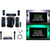 imageRockville Bluetooth Home Theater Karaoke Machine System w8 Sub  Wireless Mics