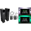 imageRockville Bluetooth Home TheaterKaraoke Machine System LEDSSubwoofersMics