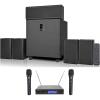 imageRockville Bundle 1 Rockville HTS820 1500w 51 Channel Home Theater System BluetoothUSBSubwoofer Bundle with 1 Rockville RWM1203VH VHF Wireless Dual Handheld Microphone 2 Items