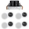 imageRockville Bundle Blutube WD 70W Bluetooth Tube AmplifierHome Stereo Receiver 2Tone Bundled with 4 Pairs HC65516 65 500W inCeiling Home Theater Speakers 16 Ohm 5 Items