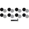 imageRockville Bundle Home Matrix 4 Zone 8 Channel Multi RoomSource ReceiverAmplifier Bundle with 8 Pair Elite C616 65 16Ohm Ceiling Speakers Adjustable Silk Tweeter 9 Items