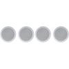 imageRockville HC5516 Bundle 2 525 in 300Watt White 2Way inCeiling Home Theater Speakers 16 Ohm Polypropylene Cone Rubber Surround Mylar Dome Tweeter Flush Mount Grills 4Piece