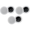 imageRockville HC8516 White 8 in 700W Peak  240W RMS inCeiling Home Theater Speakers 16 Ohm Polypropylene Cone Aimable Tweeter Paintable Grills 6Pairs