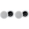 imageRockville HC8516 White 8 in 700Watt Peak120Watt RMS inCeiling Home Theater Speakers 16 Ohm Design for Distributed Audio and Surround Sound Installations 4 Piece