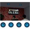 imageRockville HC85BLED Multipack 4 x 8 700Watt 2Way inCeiling Home Theater Speakers with Blue LED Kevlar Cone Rubber Surround for Home Audio Systems 4Piece