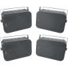 imageRockville HP65S8 Black 65 8Ohm IndoorOutdoor Swivel Home Theater Speakers Weather Resistant for Patio Deck or Home Audio Systems 4Piece