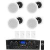 imageRockville RPA40BT Bundle 1000W Bluetooth Home Stereo Amplifier Receiver 8 HC55 White 525 in 300W inCeiling Speakers 4 VOL850 Wall Stereo Volume Controllers 13Items