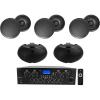 imageRockville RPA40BT Bundle 4Zone Bluetooth Amplifier 1000W Peak 3 Pairs HC655 65 inCeiling Speakers 80W RMS Each 2 D48 Dual 4 Outdoor Speakers 9 Items