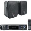 imageRockville RPA60BT Home Theater Bluetooth Receiver Amplifier Bundle with 2 JBL C1PRO Control 1 PRO Black 525 Wall Mount HomeCommercial Speakers